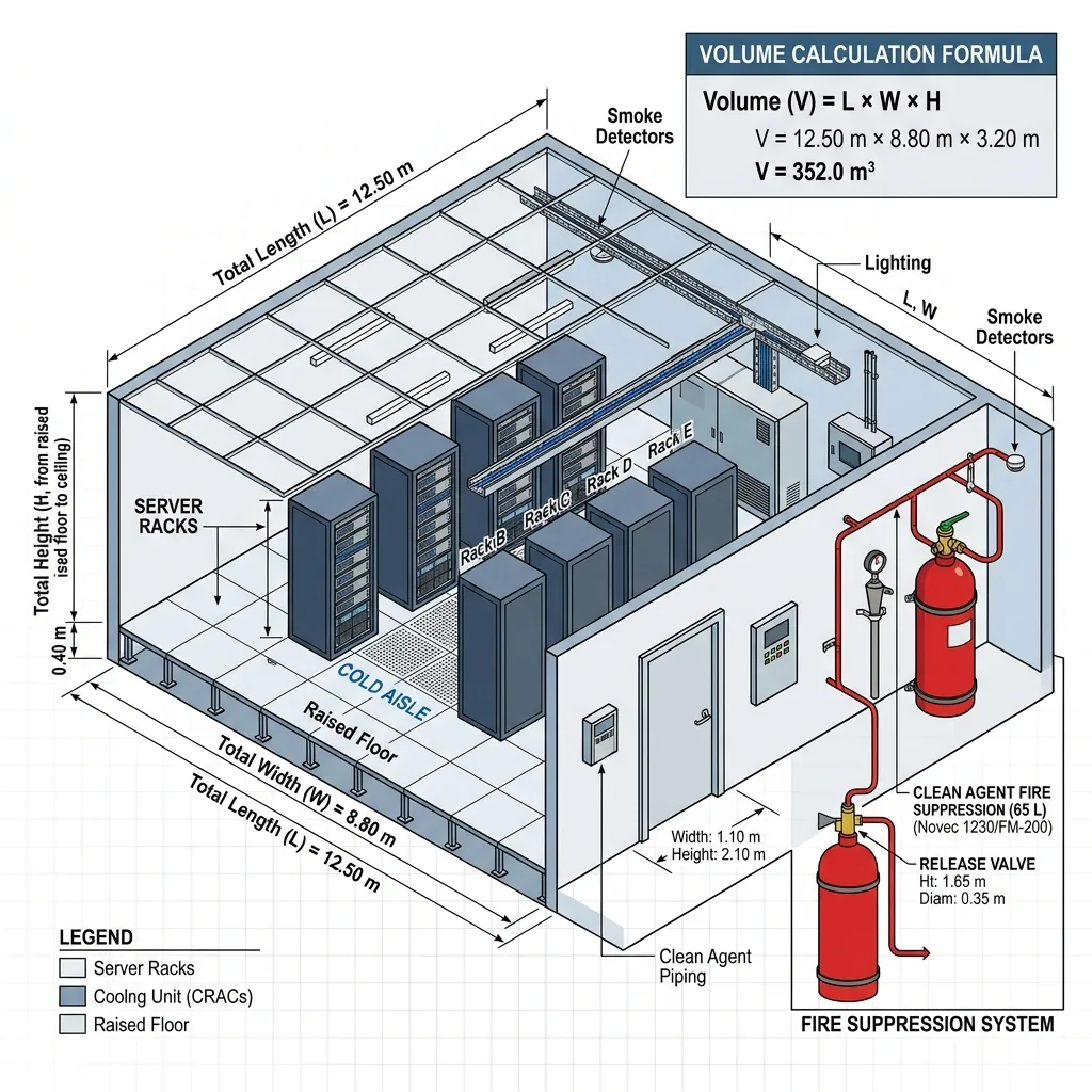 คู่มือคำนวณปริมาตรก๊าซดับเพลิงสารสะอาดตามมาตรฐาน NFPA 2001