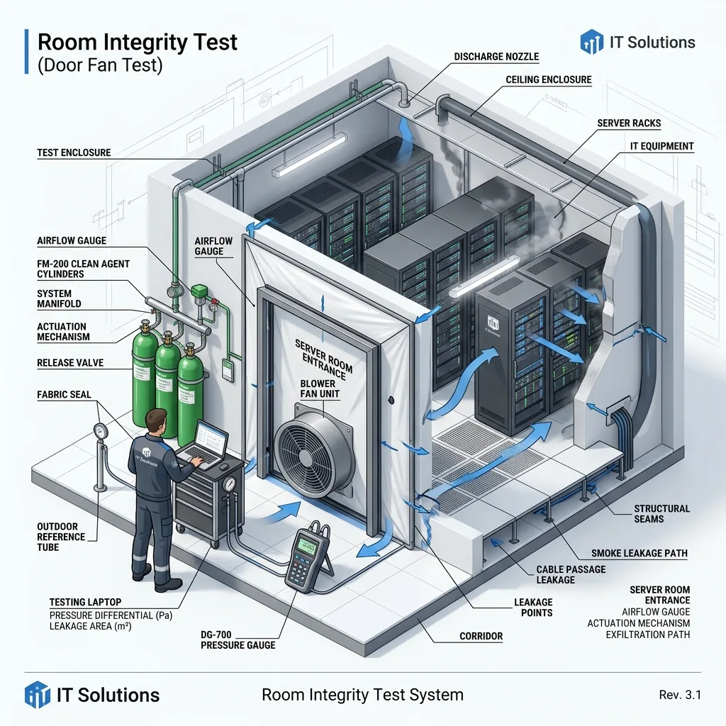การทดสอบ Room Integrity Test ด้วยพัดลม