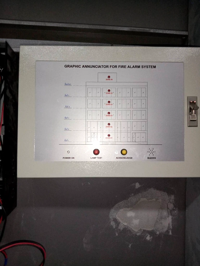 ตู้กราฟฟิก Fire Alarm อาคาร 5 ชั้น