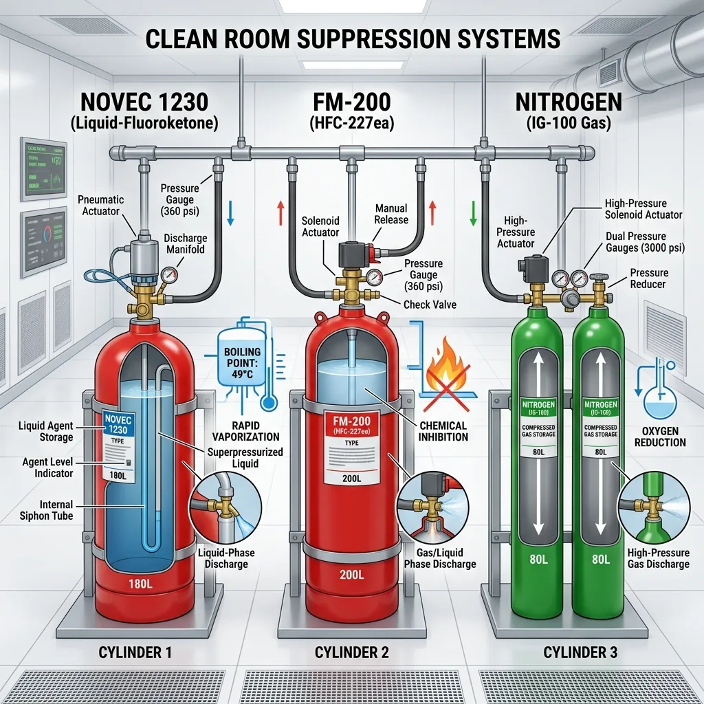 เปรียบเทียบ Novec 1230 vs FM-200 vs Nitrogen